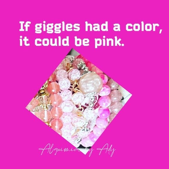 Cherry Quartz beaded handmade boho ring multi stones charms - Picture 6 of 6